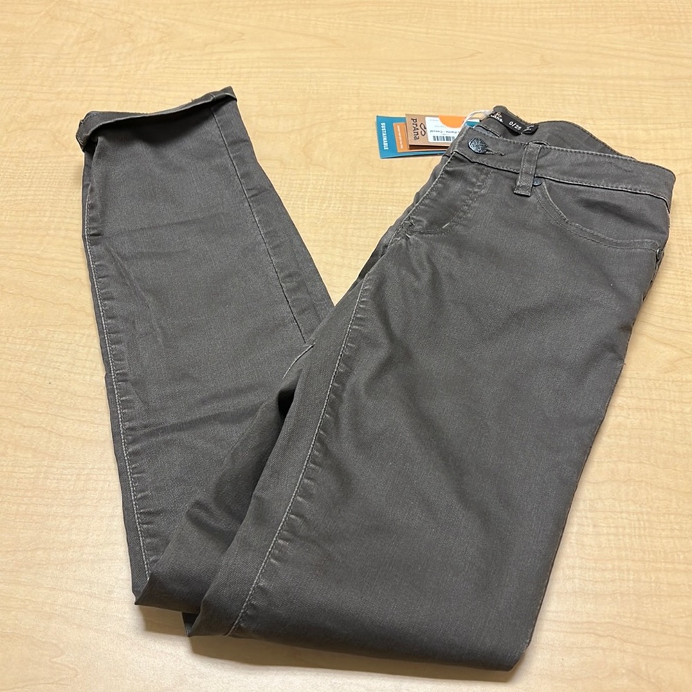 Prana dark mud Kara jean, size 0, NWT‎